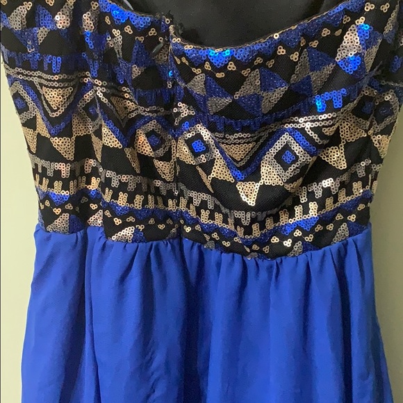 Amazing As U Wish Strapless Sequins Dress - Picture 3 of 5